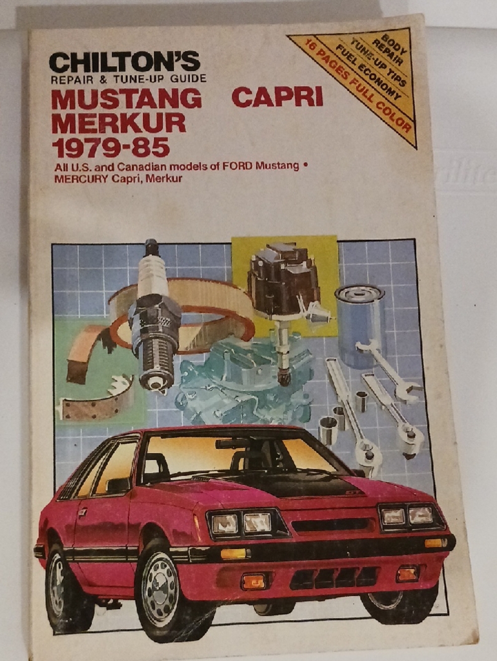 Mustang Merkur Capri 1979-85 Repair & Tune-Up Guide - Pink Cover
